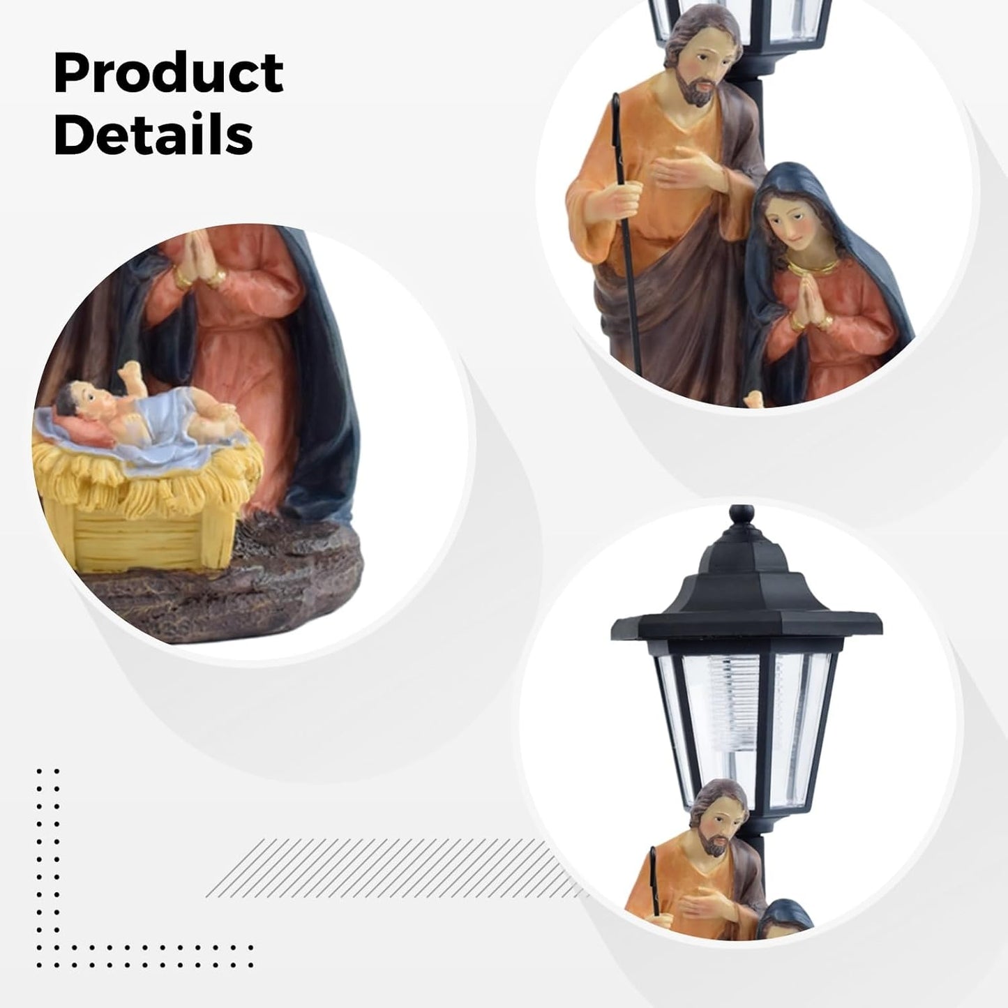 Nativity Garden Statue ✨⛪ | Outdoor Praying Figurine Decor 🌿🌙
