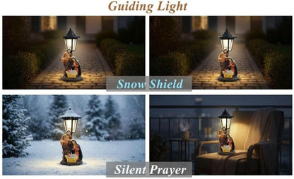Nativity Garden Statue ✨⛪ | Outdoor Praying Figurine Decor 🌿🌙