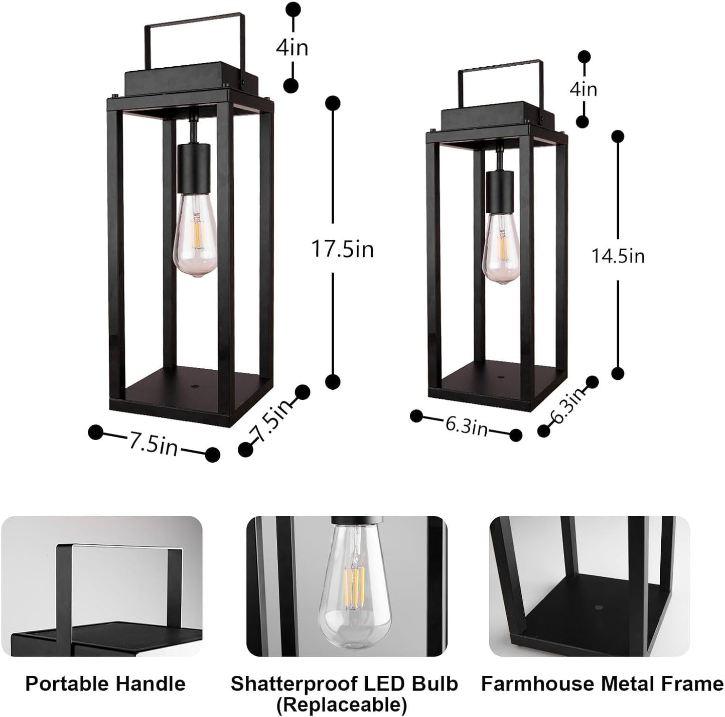 Solar Glow Lantern 🌙✨ Outdoor Waterproof Garden Light 🌿💡