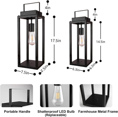 Solar Glow Lantern 🌙✨ Outdoor Waterproof Garden Light 🌿💡