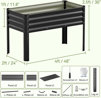 Metal Raised Garden Bed 🌱✨ | Galvanized Planter Box 🪴🏡