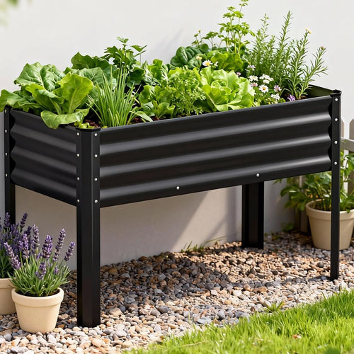 Metal Raised Garden Bed 🌱✨ | Galvanized Planter Box 🪴🏡