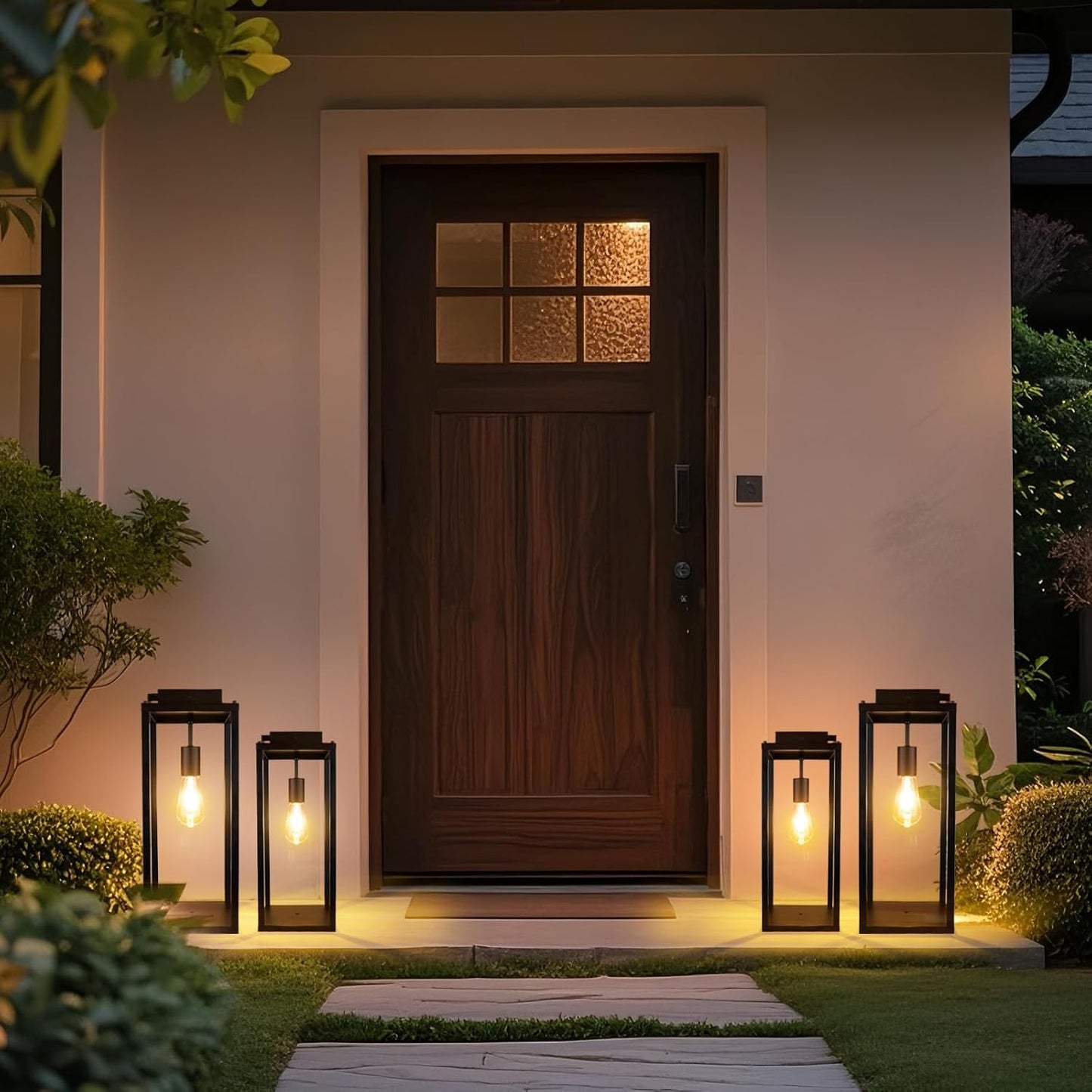 Solar Glow Lantern 🌙✨ Outdoor Waterproof Garden Light 🌿💡