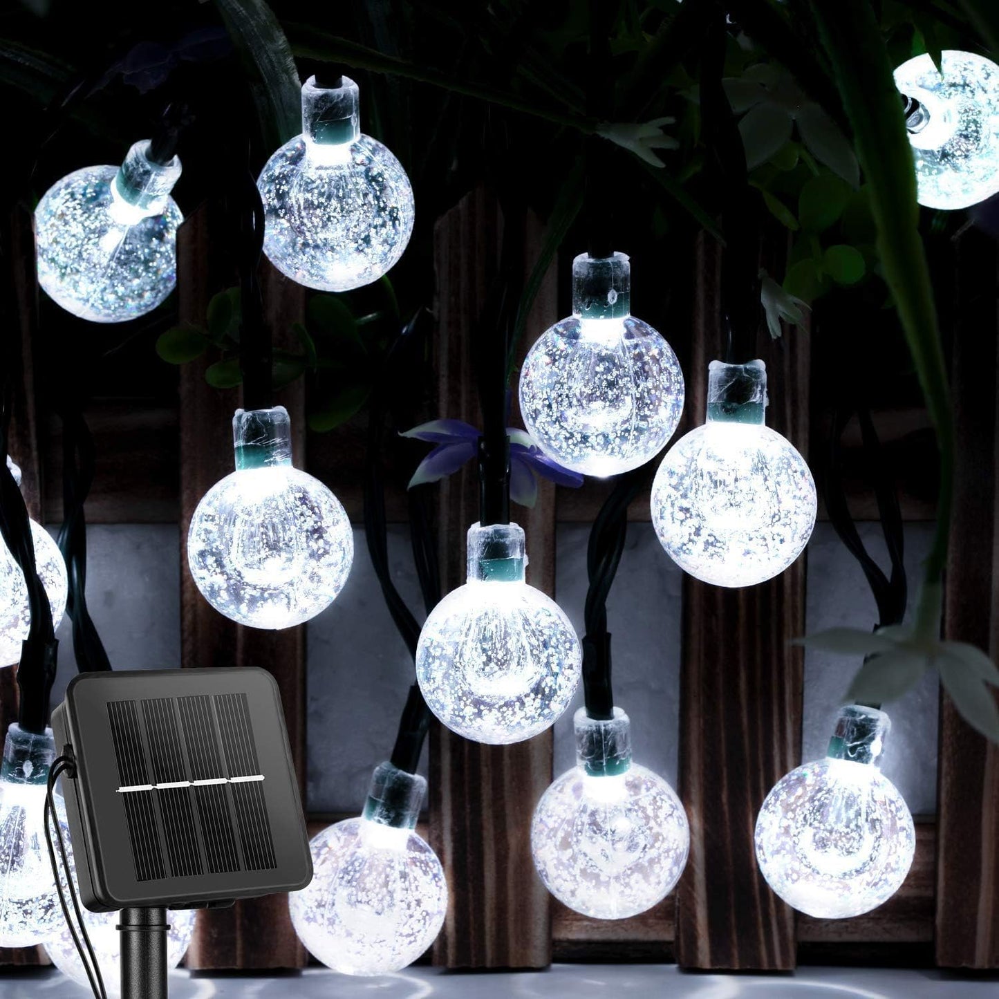 Crystal Garden Lights ✨💡 | Outdoor Waterproof Fairy Lanterns 🌙🌿