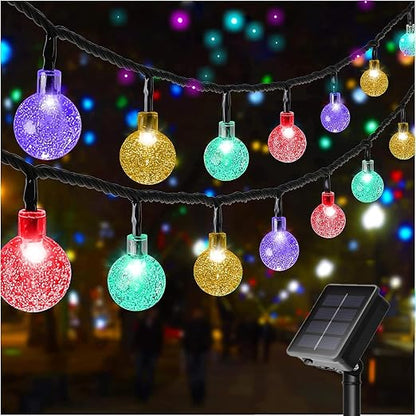 Crystal Garden Lights ✨💡 | Outdoor Waterproof Fairy Lanterns 🌙🌿