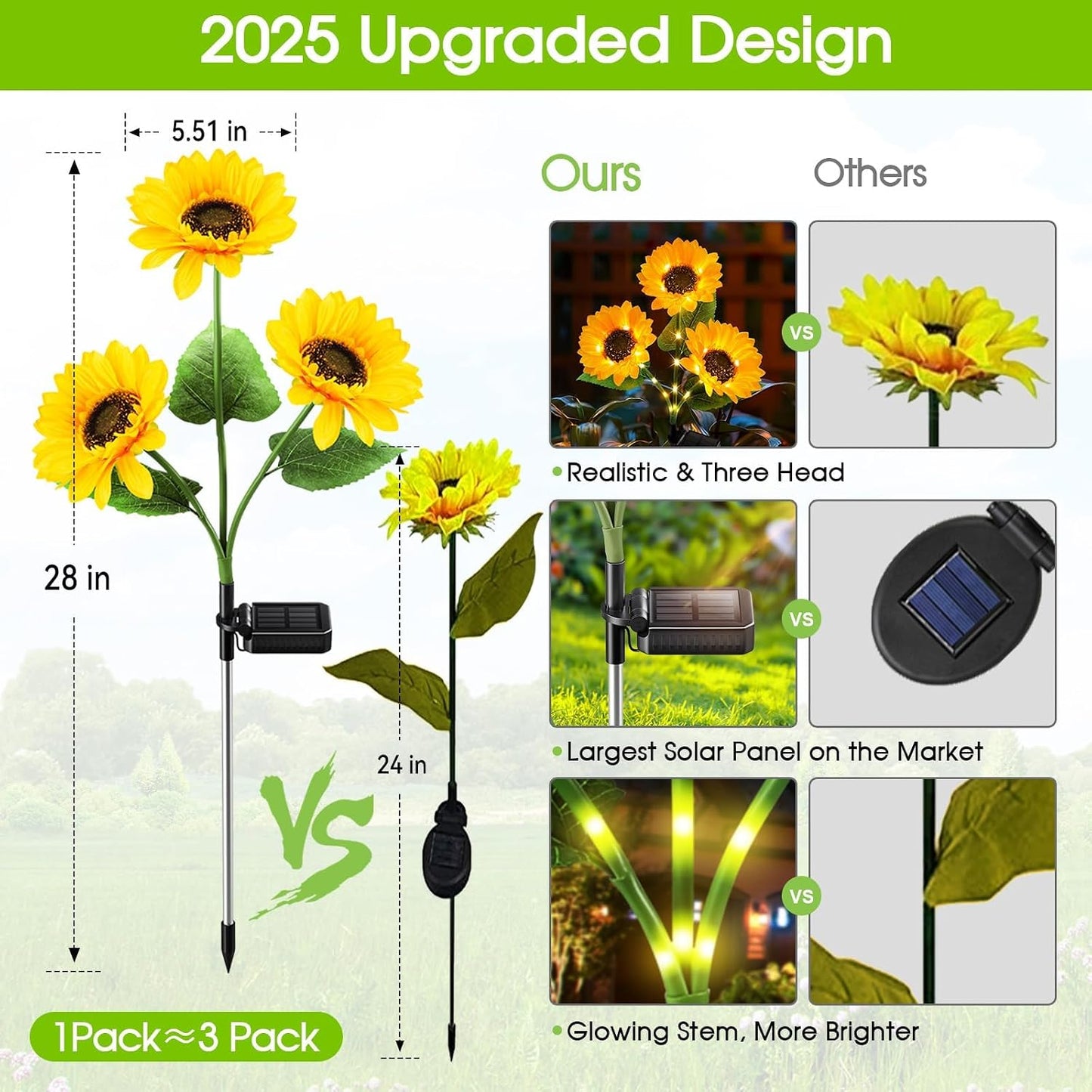 Solar Garden Lights 🌞✨ | Outdoor Decorative LED Glow 💡🌿