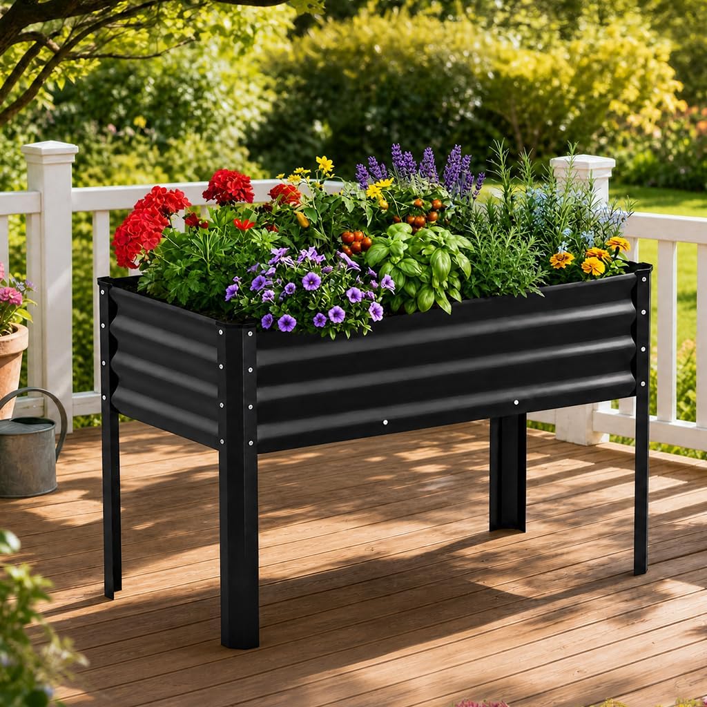 Metal Raised Garden Bed 🌱✨ | Galvanized Planter Box 🪴🏡