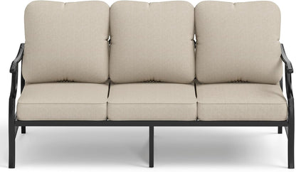 Outdoor Patio Furniture Set ☀️ All-Weather Cushioned Sofa 🌿 Garden Lounge Seating