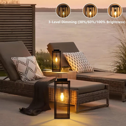 Solar Glow Lantern 🌙✨ Outdoor Waterproof Garden Light 🌿💡