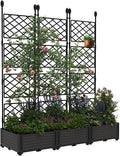 Raised Garden Bed 🌱✨ | Outdoor Planter Box with Trellis 🪴🏡