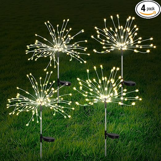 Firework Garden Lights 🎆✨ | Outdoor Twinkle LED Decor 💡🌙