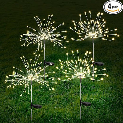 Firework Garden Lights 🎆✨ | Outdoor Twinkle LED Decor 💡🌙