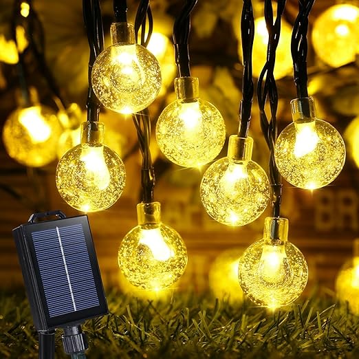 Crystal Garden Lights ✨💡 | Outdoor Waterproof Fairy Lanterns 🌙🌿