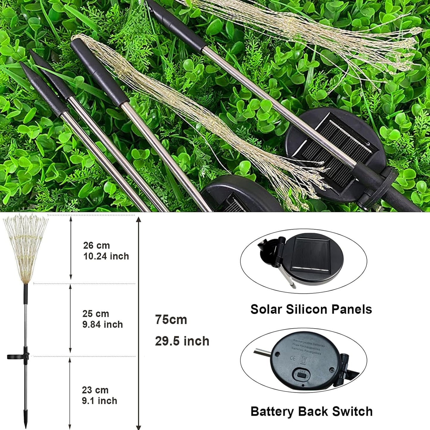 Firework Garden Lights 🎆✨ | Outdoor Twinkle LED Decor 💡🌙