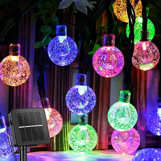 Crystal Garden Lights ✨💡 | Outdoor Waterproof Fairy Lanterns 🌙🌿