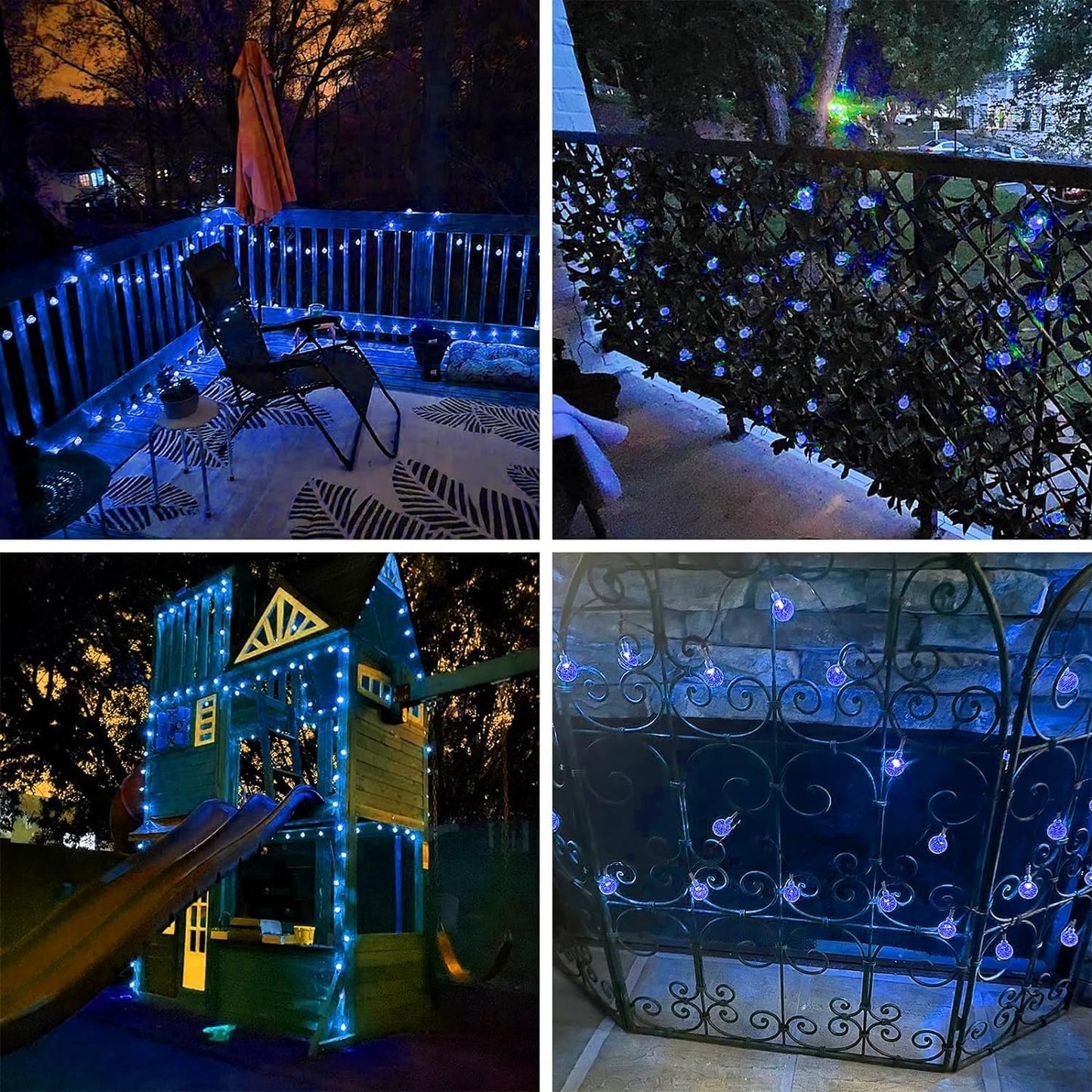 Crystal Garden Lights ✨💡 | Outdoor Waterproof Fairy Lanterns 🌙🌿