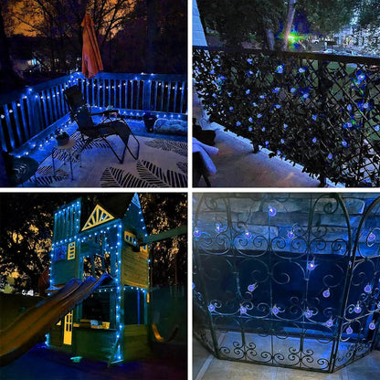 Crystal Garden Lights ✨💡 | Outdoor Waterproof Fairy Lanterns 🌙🌿