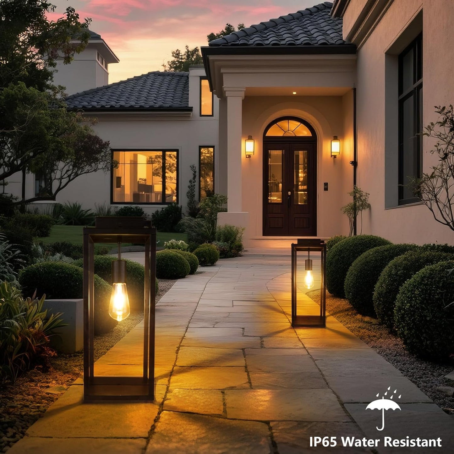 Solar Glow Lantern 🌙✨ Outdoor Waterproof Garden Light 🌿💡