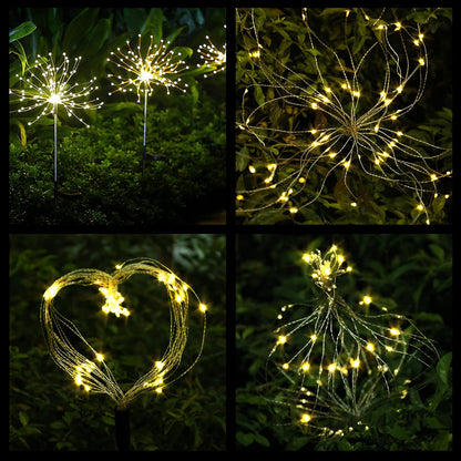 Firework Garden Lights 🎆✨ | Outdoor Twinkle LED Decor 💡🌙