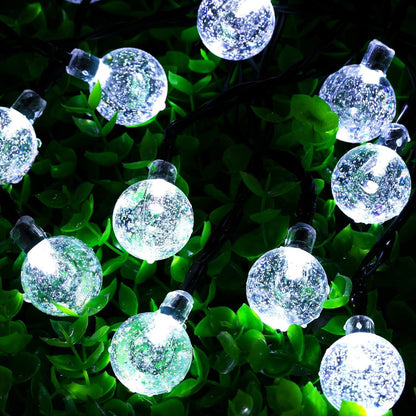 Crystal Garden Lights ✨💡 | Outdoor Waterproof Fairy Lanterns 🌙🌿